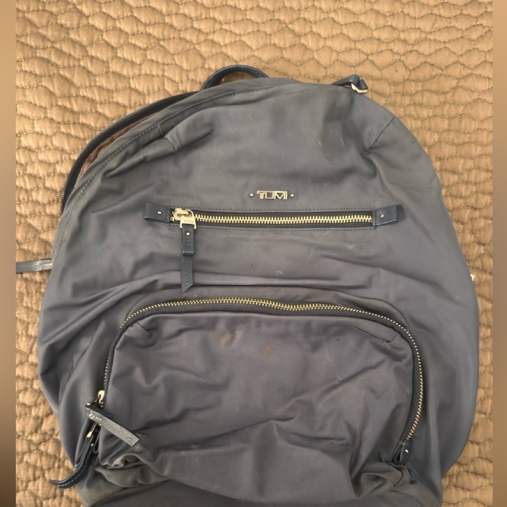 ❤️ TUMI Voyageur Halle Backpack Blue Nylon men’s women’s unisex - Picture 4 of 7